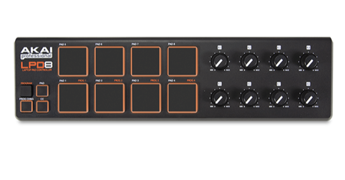 AKAI LPD8 MIDIコントローラー 製品情報：LPD8 Wireless：AKAI professional