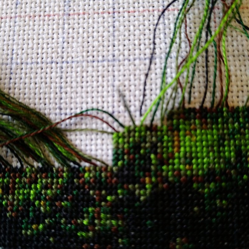 クロスステッチ パーキング法｜まぁさ