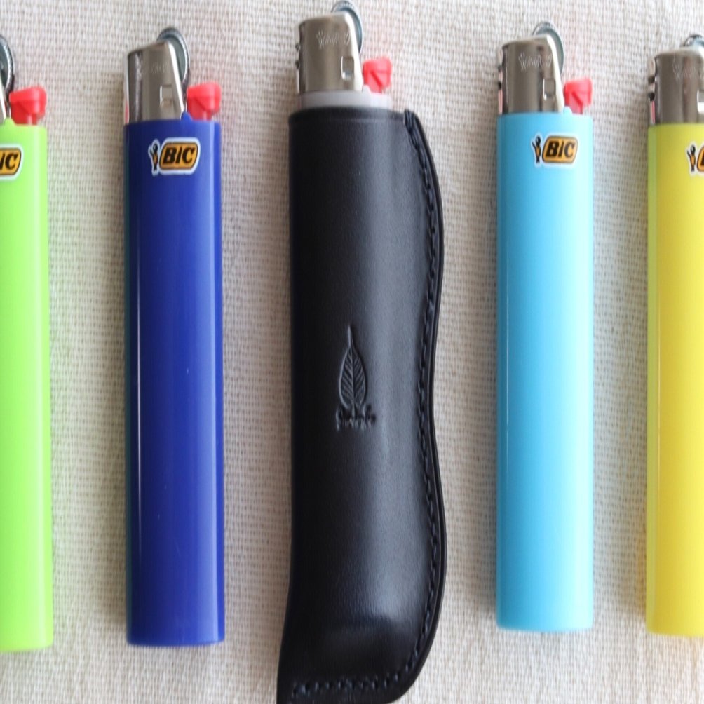 【中古品】キクチ科学研究所 簡易三脚スクリーン用レザーバック KDX-120LC2(中古品) Bicライター J26専用 草木染レザーライターケース(インディゴブラック