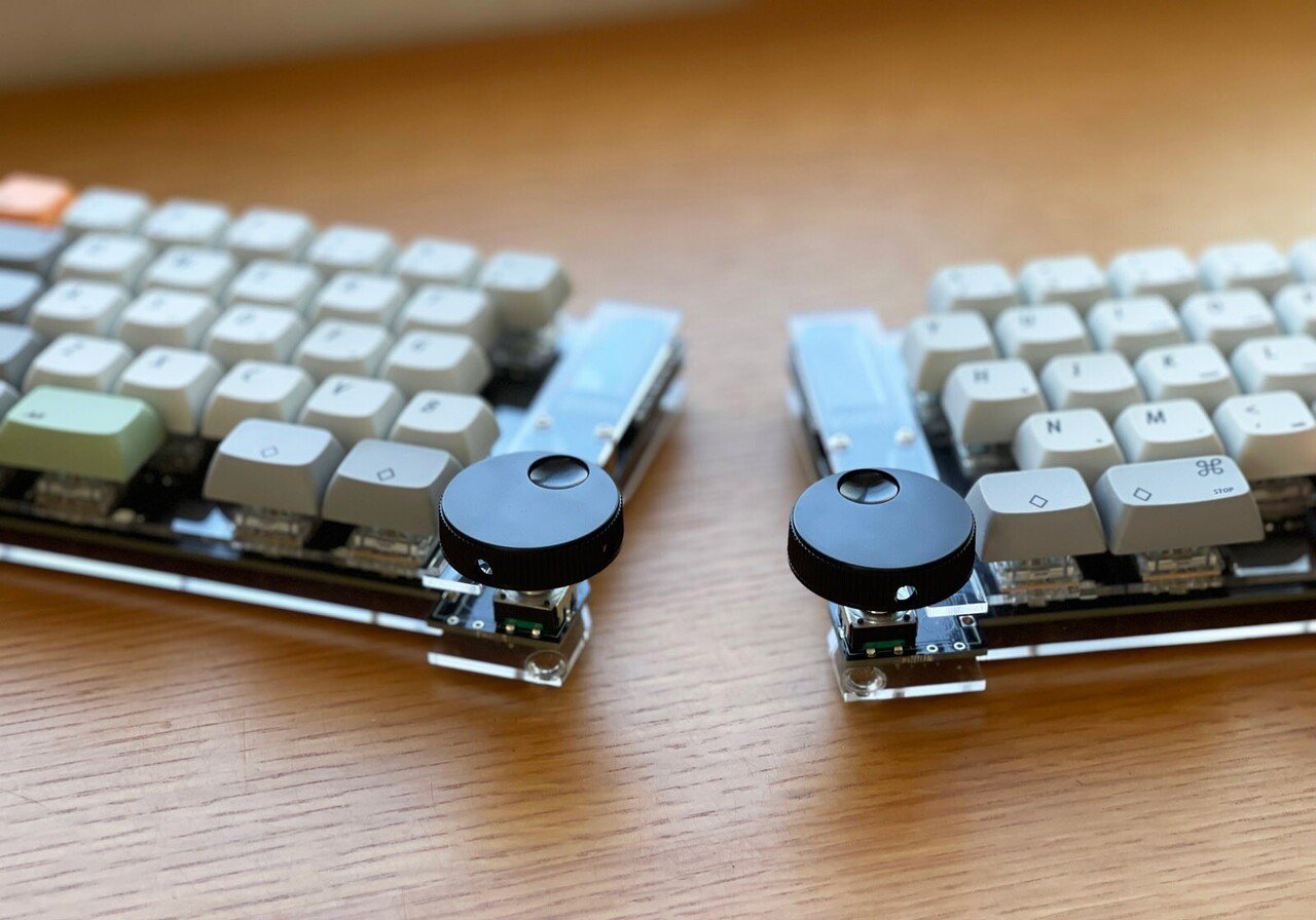 ロータリーエンコーダー搭載 左右分割キーボードRe64_Rev2を使ってみた