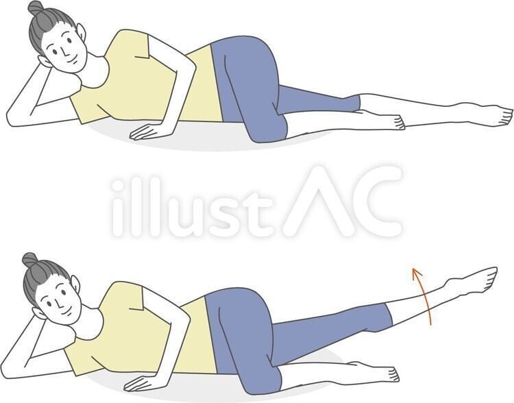 新作 イラスト無料材 筋トレストレッチ 太もも 脚痩せ 無料 イラスト無料提供中 一部有料 Note