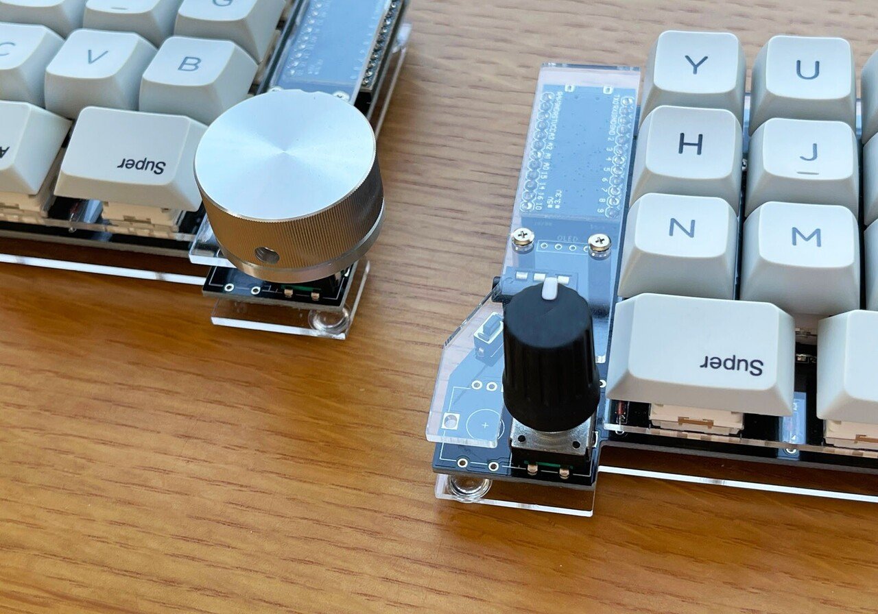 ロータリーエンコーダー搭載 左右分割キーボードRe64_Rev2を使ってみた
