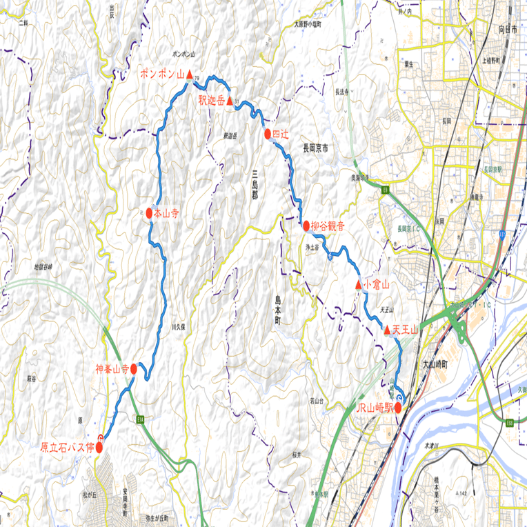 ハイキング 天王山からポンポン山へ かぼちゃかべ Note
