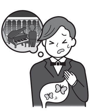 小 中学生英語 イラストで覚えるイディオム Have Get Butterflies In One S Stomach 高校受験 Sapix中学部
