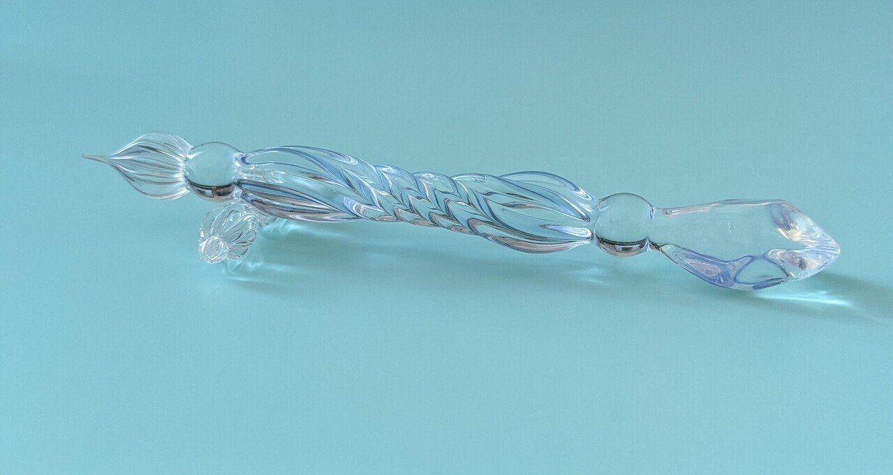 paraglass ガラスペン 青色 透明 paraglass ガラスペン 青色 透明 楽天