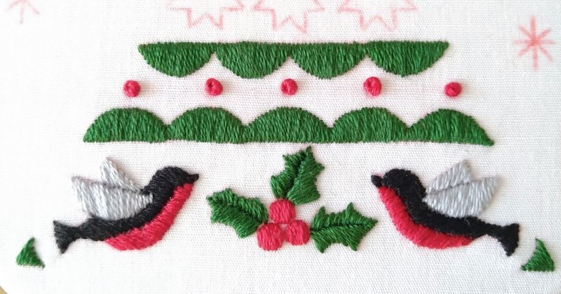 *クリスマスツリーの刺繍枠キットを作ろう🎄　ステップ11 　〜フレンチノット〜