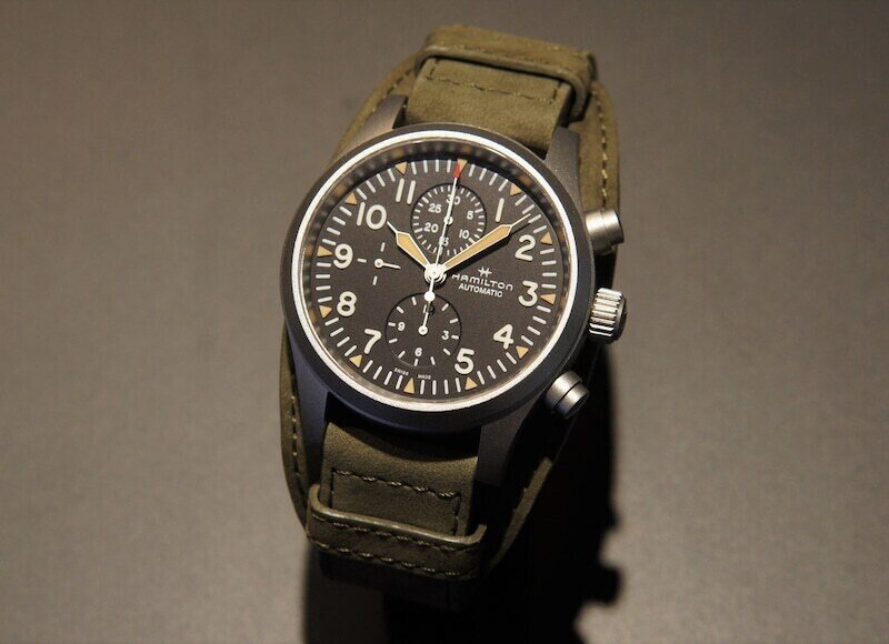 ハミルトン(Hamilton) カーキ フィールド オートマチック クロノグラフ カーキ フィールド Auto Chrono - ダイヤルカラー:ブラック