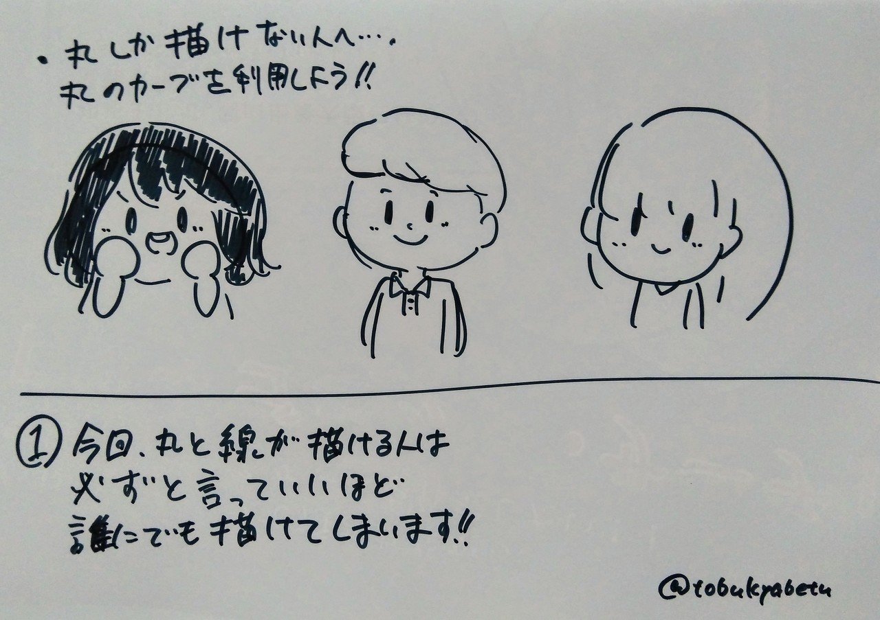 丸と線でキャラは簡単に描けます きゃべt Note 丸と線でキャラは簡単に描けます きゃべt Note
