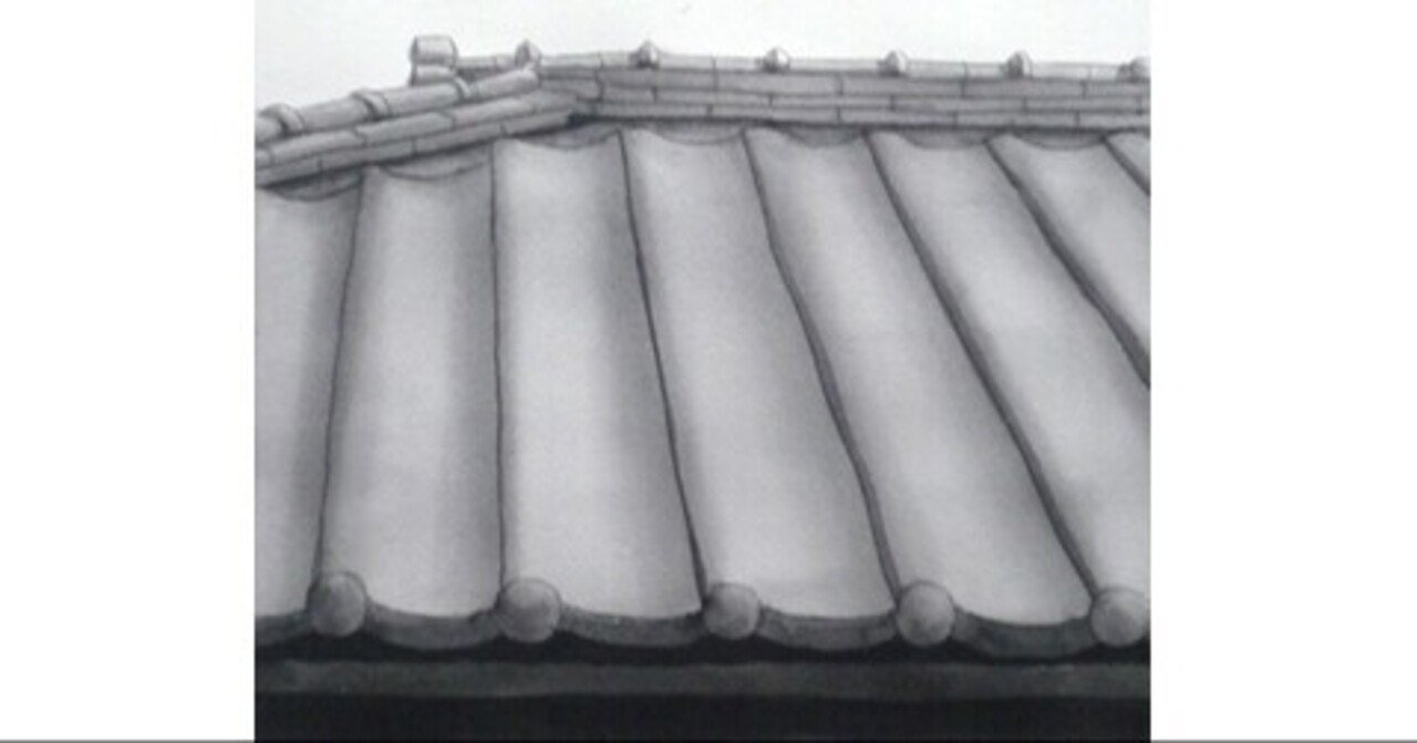 屋根瓦を簡単に描く方法 アートジャム水彩画 石神久資 Note 屋根瓦を簡単に描く方法 アートジャム水彩画 石神久資 Note