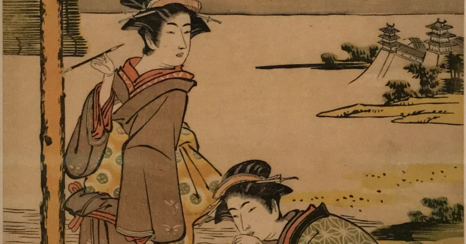 発見された「肉筆扇面画
