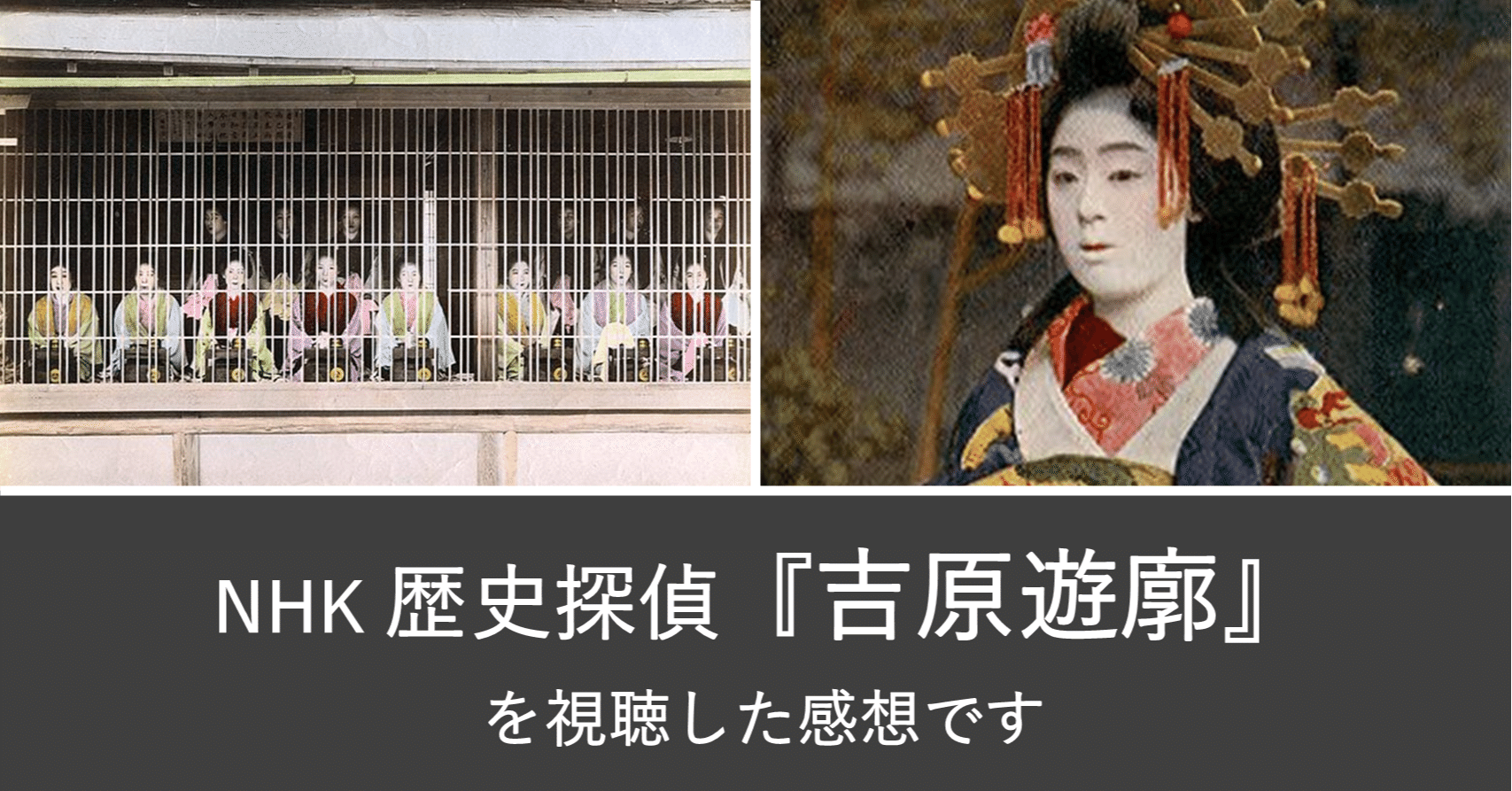 感想 Nhk 歴史探偵 吉原遊廓 を視聴しました Hayahi Taro Note 感想 Nhk 歴史探偵 吉原遊廓 を視聴しました Hayahi Taro Note