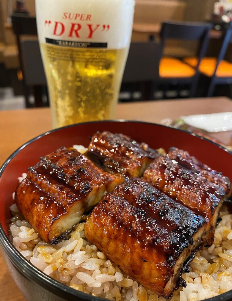 うな丼ダブル　ビールと　サムネ用