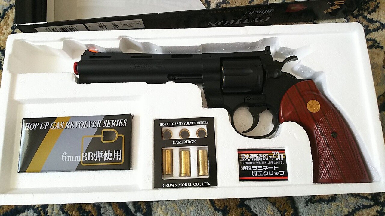 東京マルイコルトパイソン6インチ　ステンモデル　リアルカート仕様　ガスリボルバー 東京マルイ コルトパイソン 6インチ ガスガン レビュー | ミリタリー