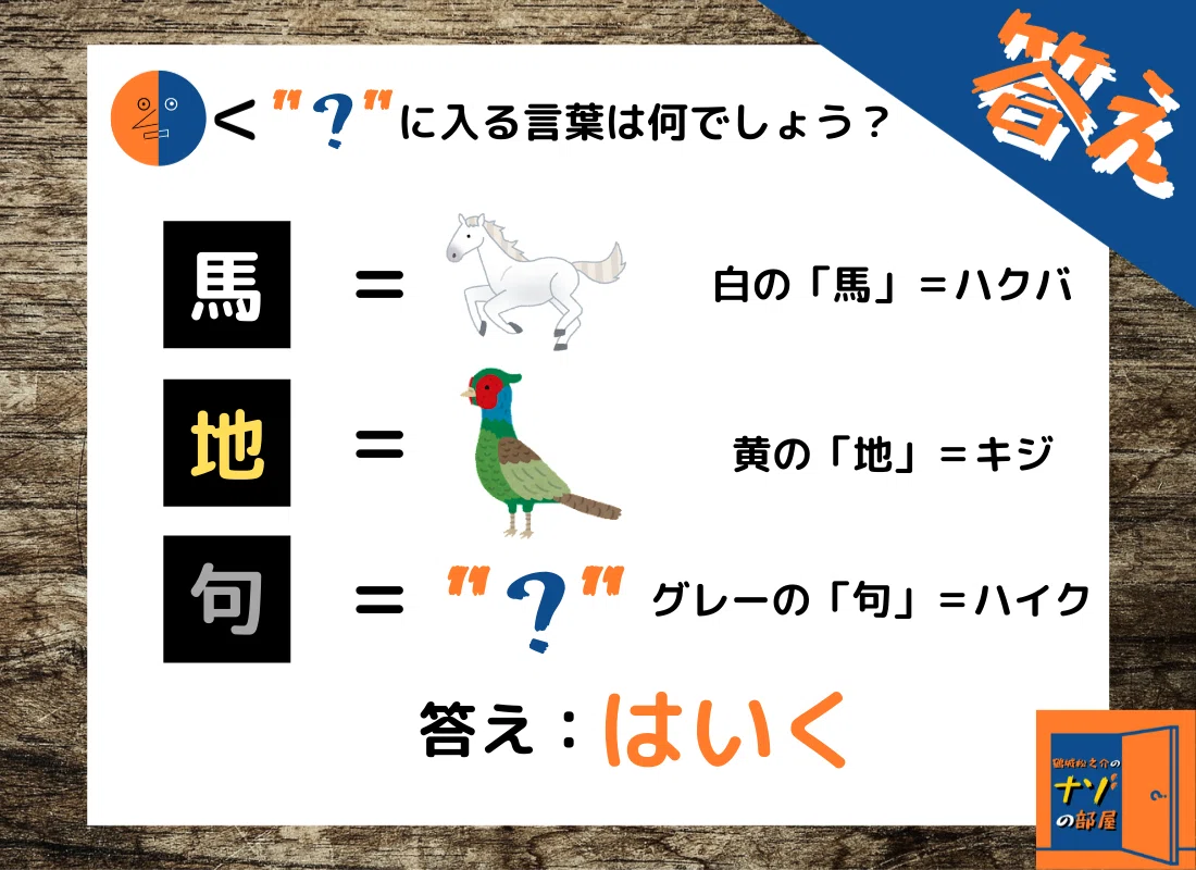 答え