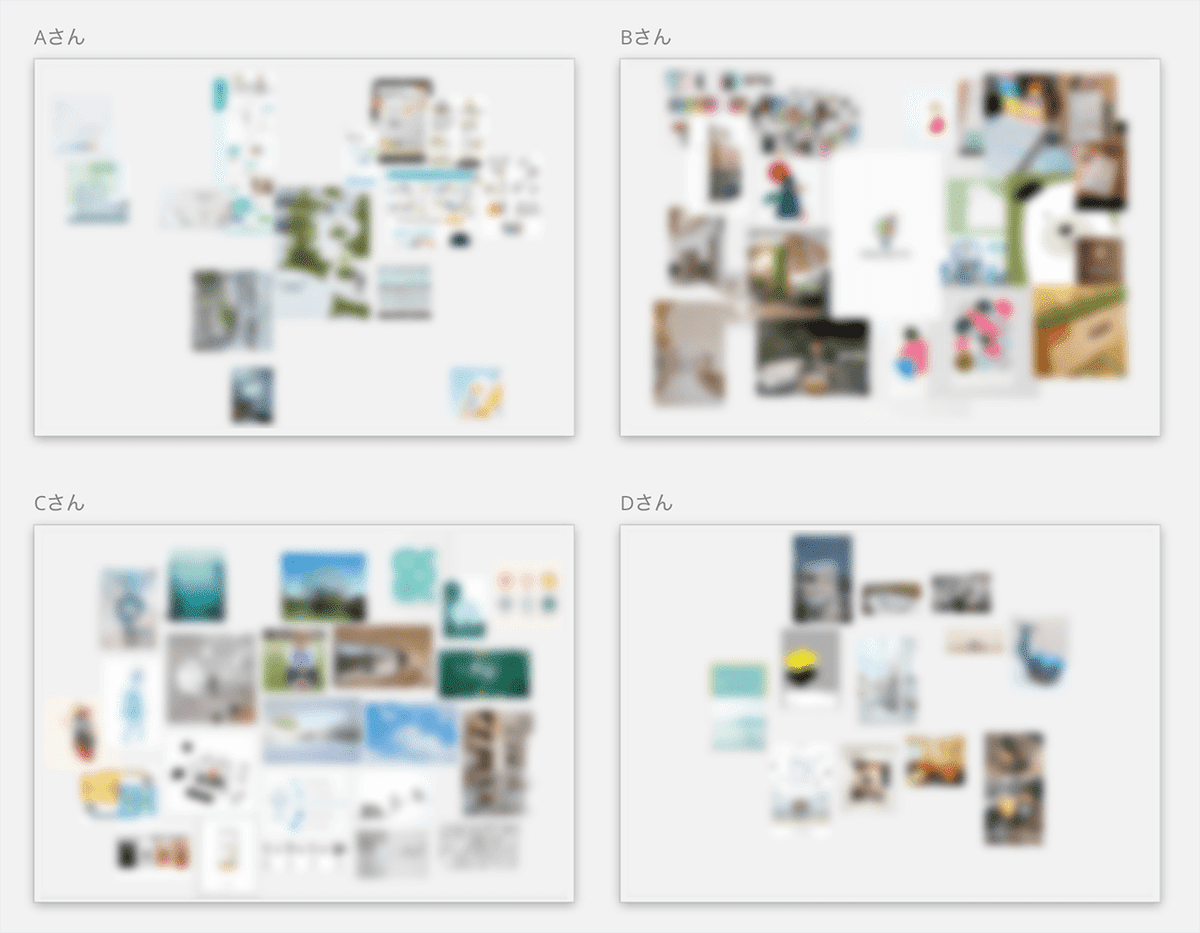 4人のムードボード