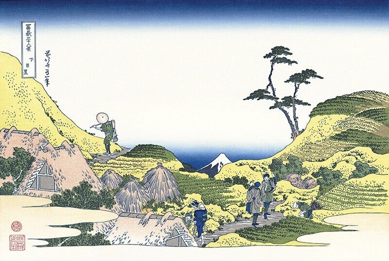 下目黒』−行人坂は描かない、性格出てる？−『富嶽三十六景