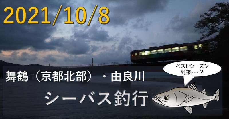 2021/10/8 舞鶴・由良川シーバス釣行
