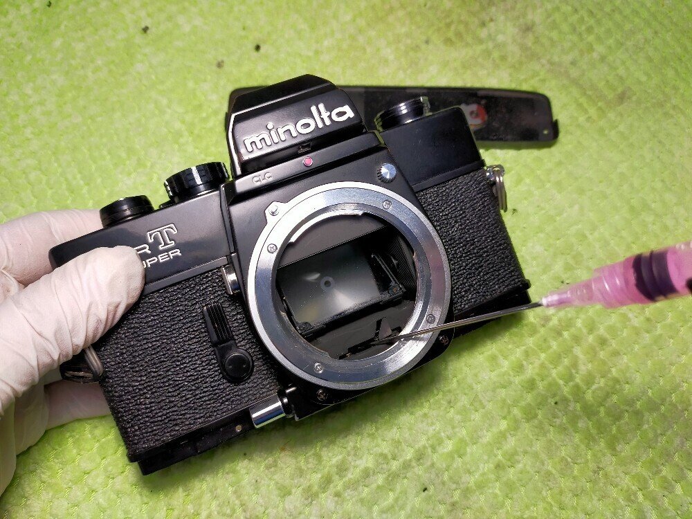 ミノルタ Srt Superの分解｜フィルムカメラ修理のアクアカメラ