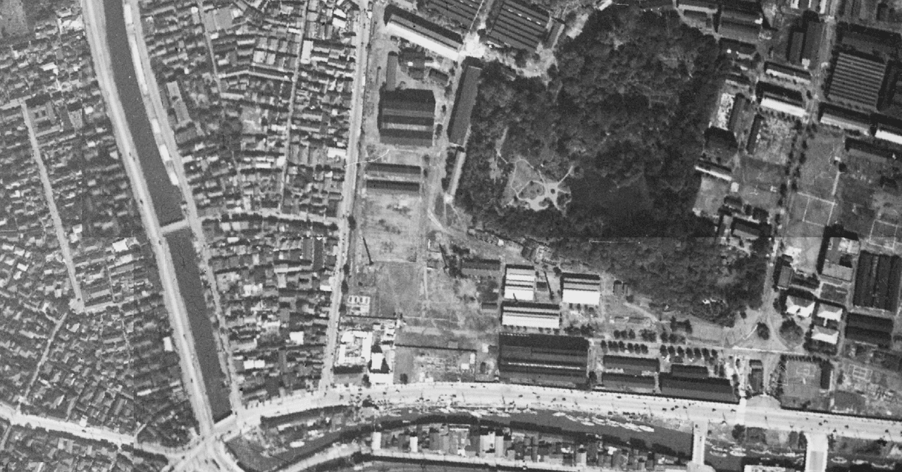 送料無料 お 陸軍撮影空中写真について （1930年頃の東京空中写真）｜Tanaka 1 コレクション