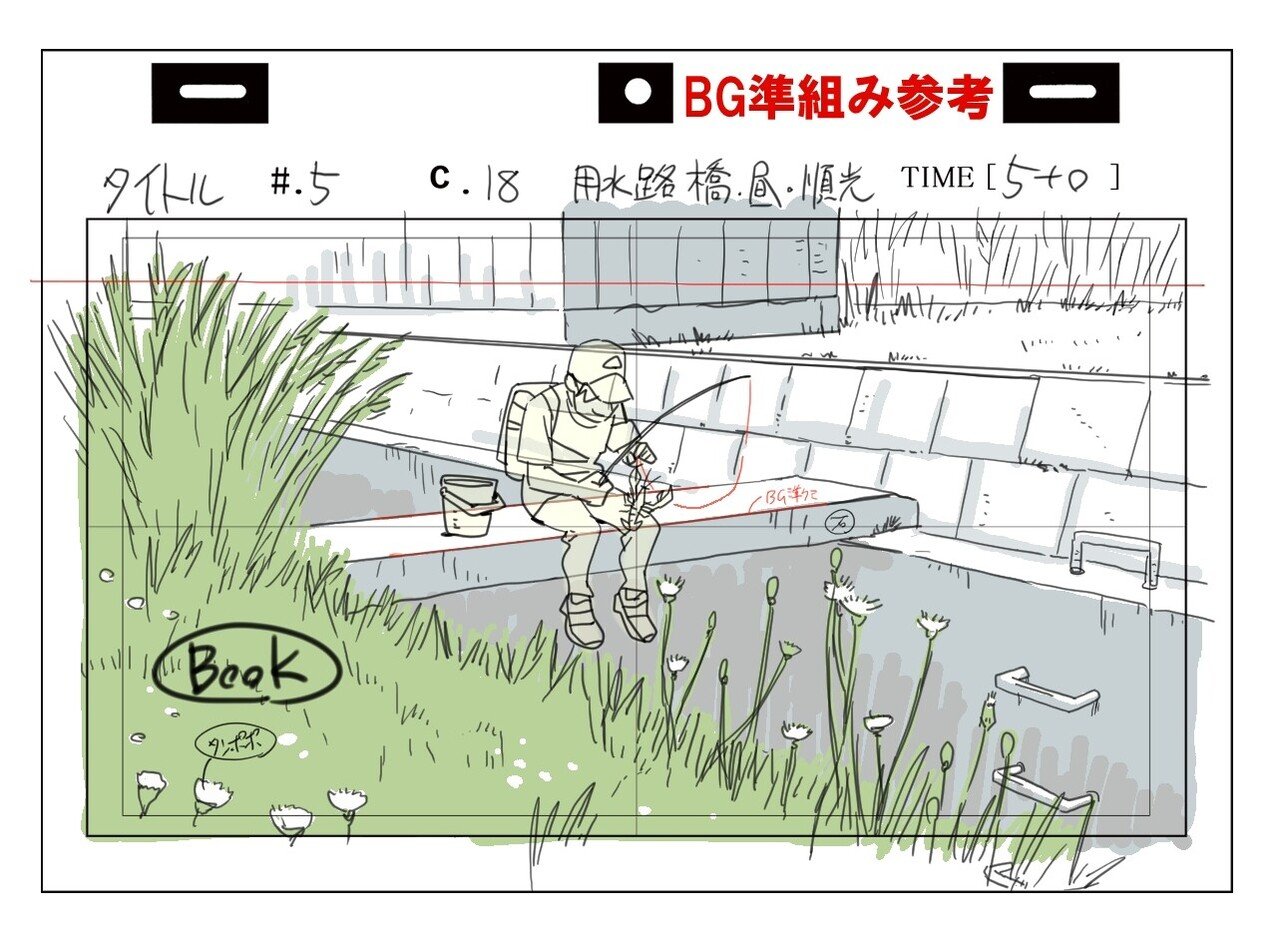 レイアウト 背景原図2 益山亮司 商業アニメ演出 Note レイアウト 背景原図2 益山亮司 商業アニメ演出 Note