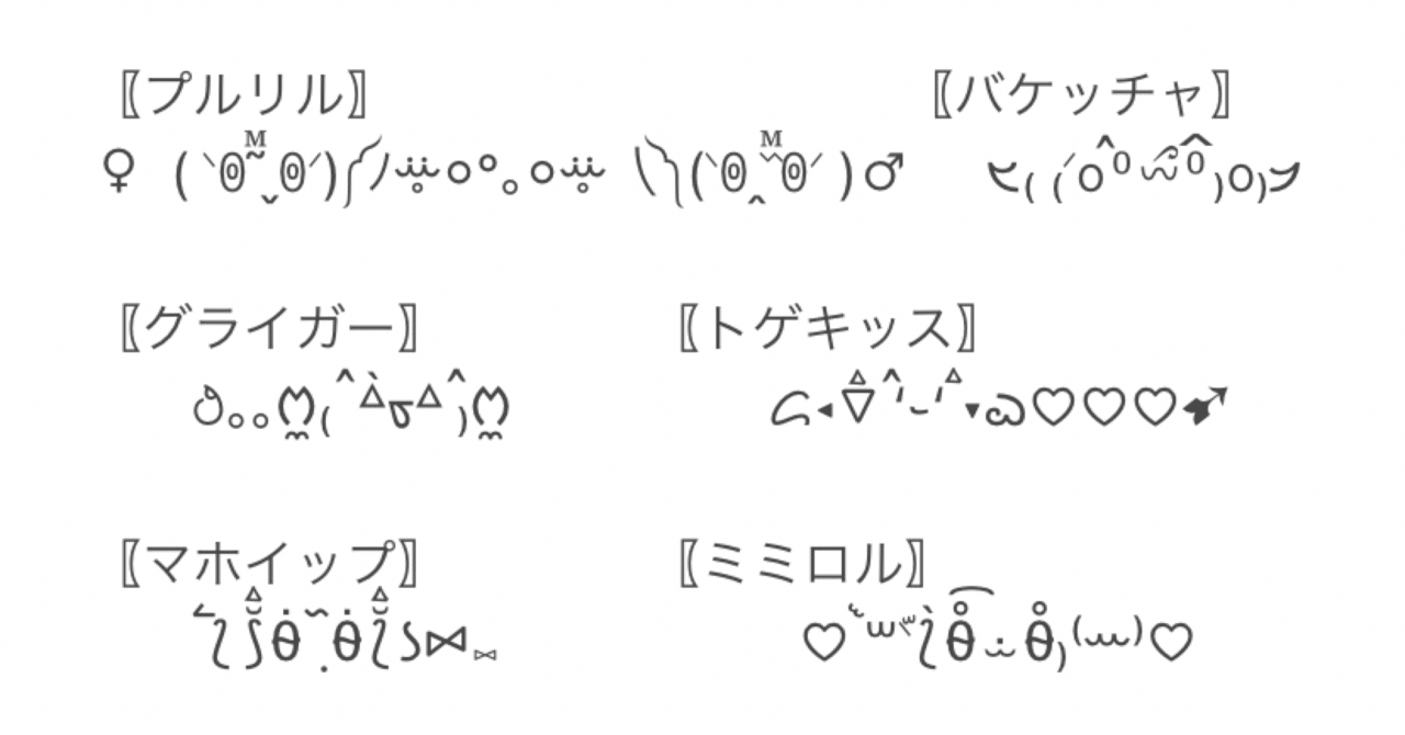 ポケモン顔文字 シリーズ Mihokoshi Note