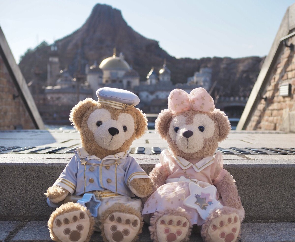 ダッフィー シェリーメイ ぬいぐるみバッジ【東京ディズニーシー ダッフィー シェリーメイ ぬいぐるみバッジ【東京ディズニーシー