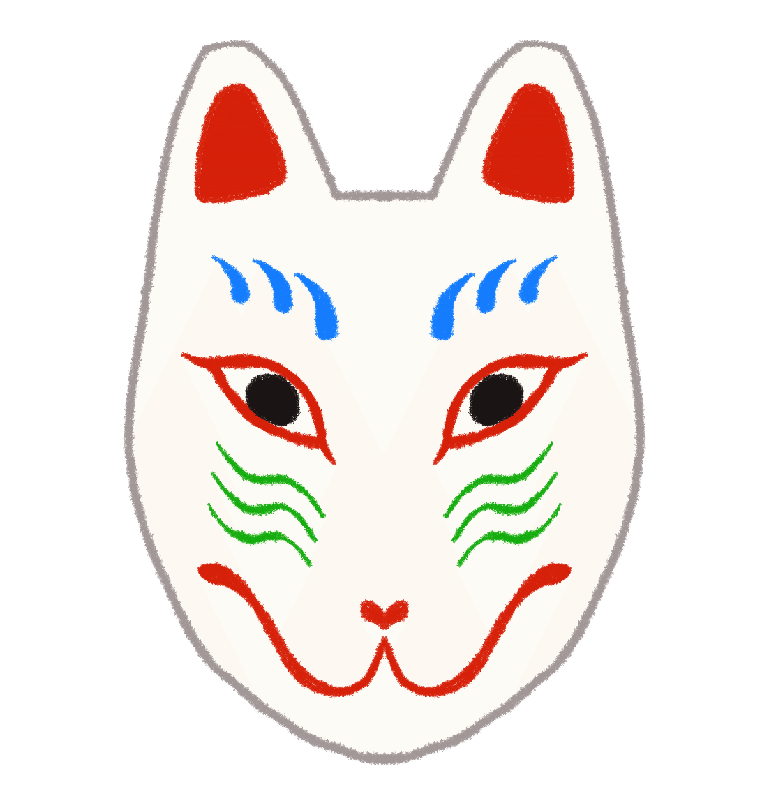 お面の無料素材 二次創作もok 怪奇商店 Note
