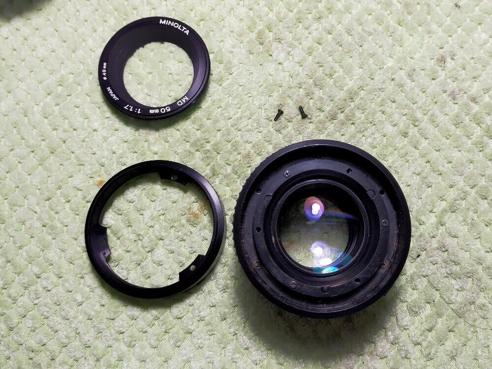 ミノルタ MDレンズの分解 Minolta MD 50mm F/1.7|フィルム ミノルタ MDレンズの分解 Minolta MD 50mm F/1.7|フィルム