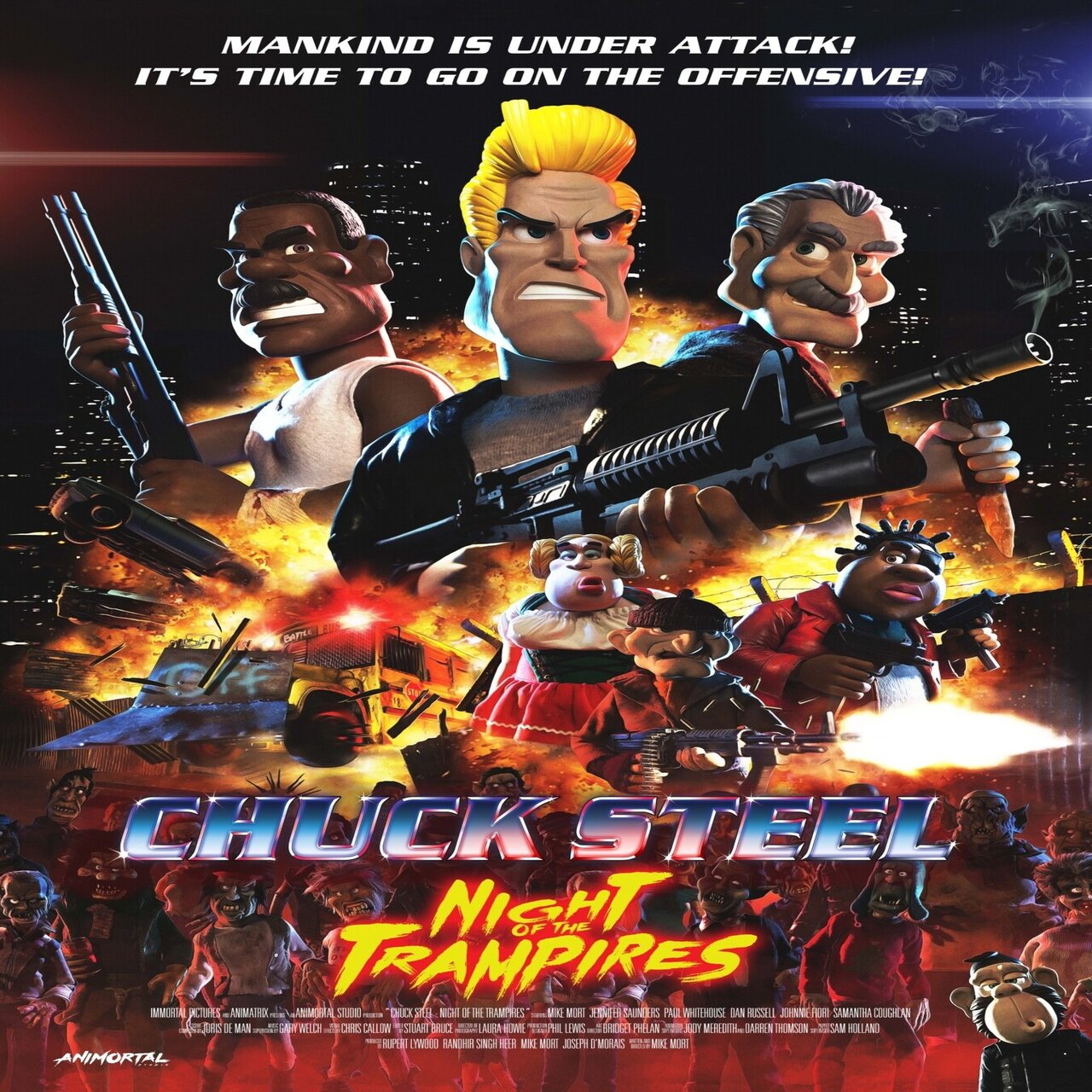 80年代のアクション映画をストップモーションアニメーションで描く Chucksteel Night Of The Trampires とは ネジムラ アニメ映画ライター Note
