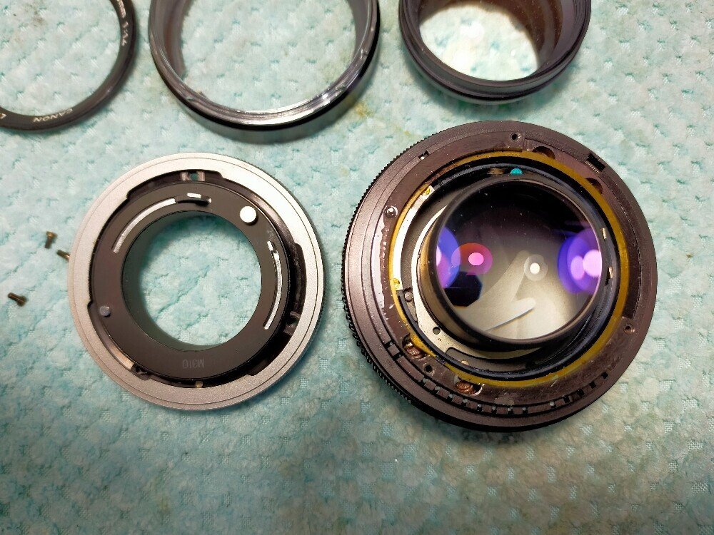 Canon FD 50mm F/1.4の分解｜フィルムカメラ修理のアクアカメラ