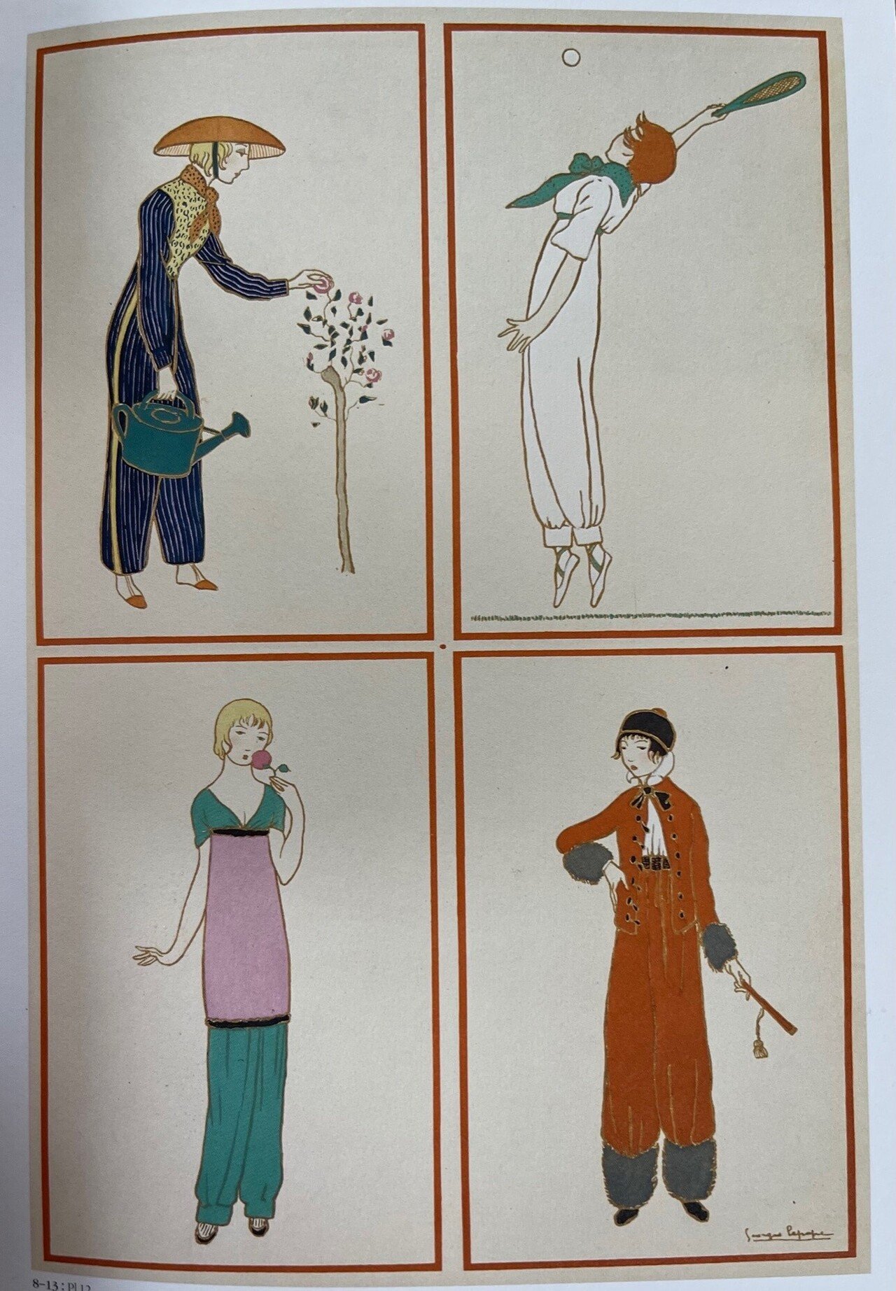 ㊽かぐわしく華やかな世界~ルネ・グリュオーのファッションイラスト ㊽かぐわしく華やかな世界~ルネ・グリュオーのファッションイラスト