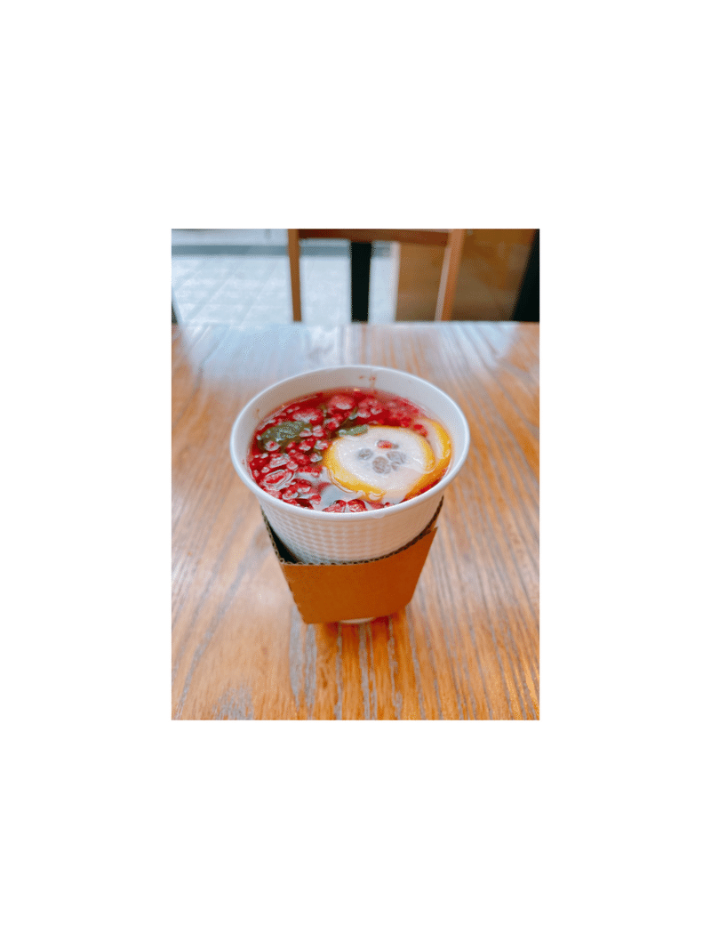 木苺と柚子茶のレモネードホットドリンク♡