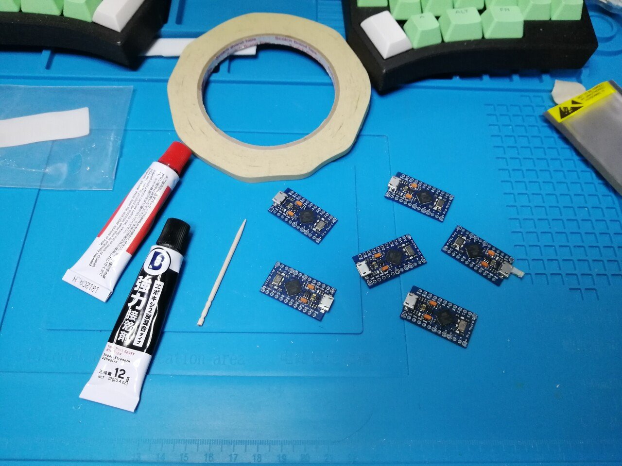自作キーボードキット「Center x Enter」を組み立てました