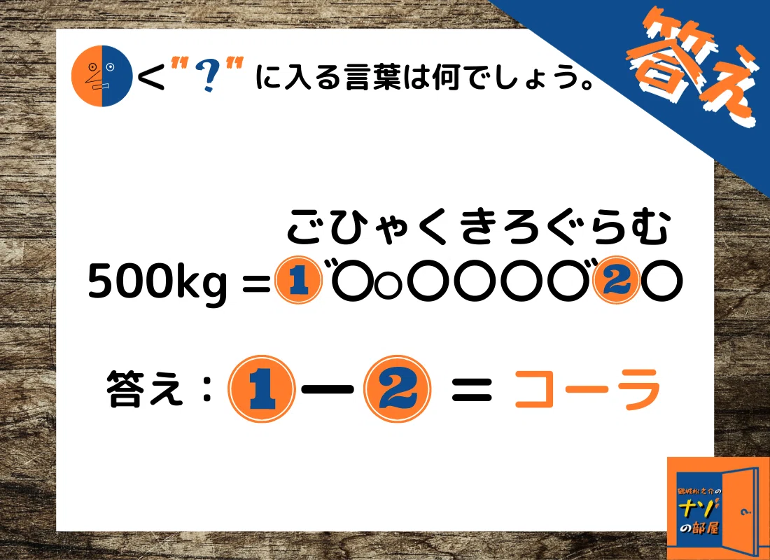 答え