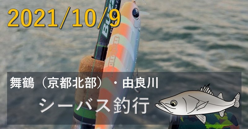 2021/10/9 舞鶴・由良川シーバス釣行