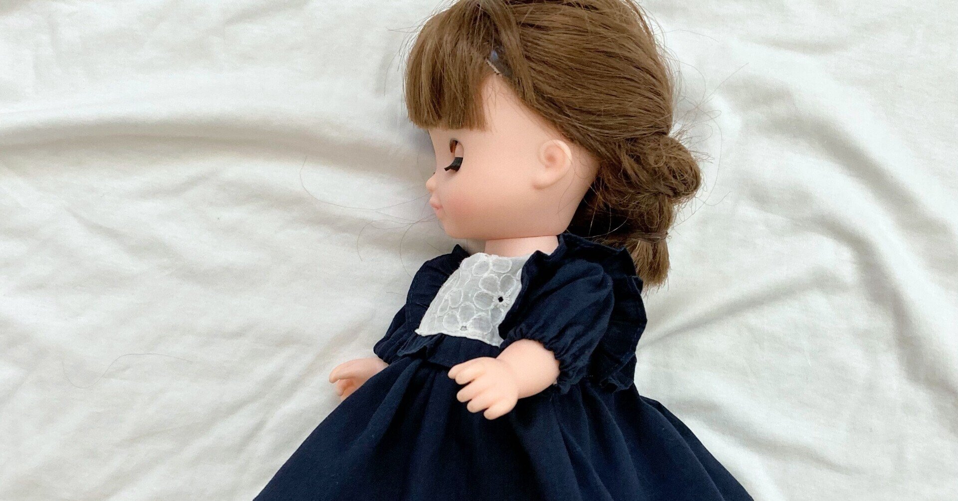 四角ヨーク フリルのワンピース 型紙 Nahoppe Handmade Note