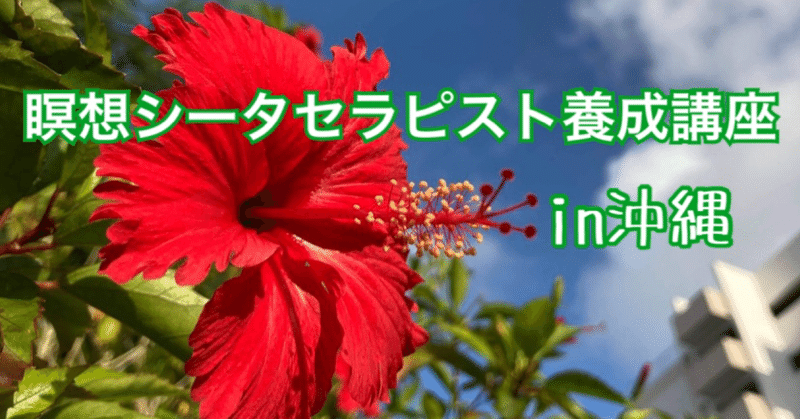 瞑想シータセラピスト養成講座in沖縄