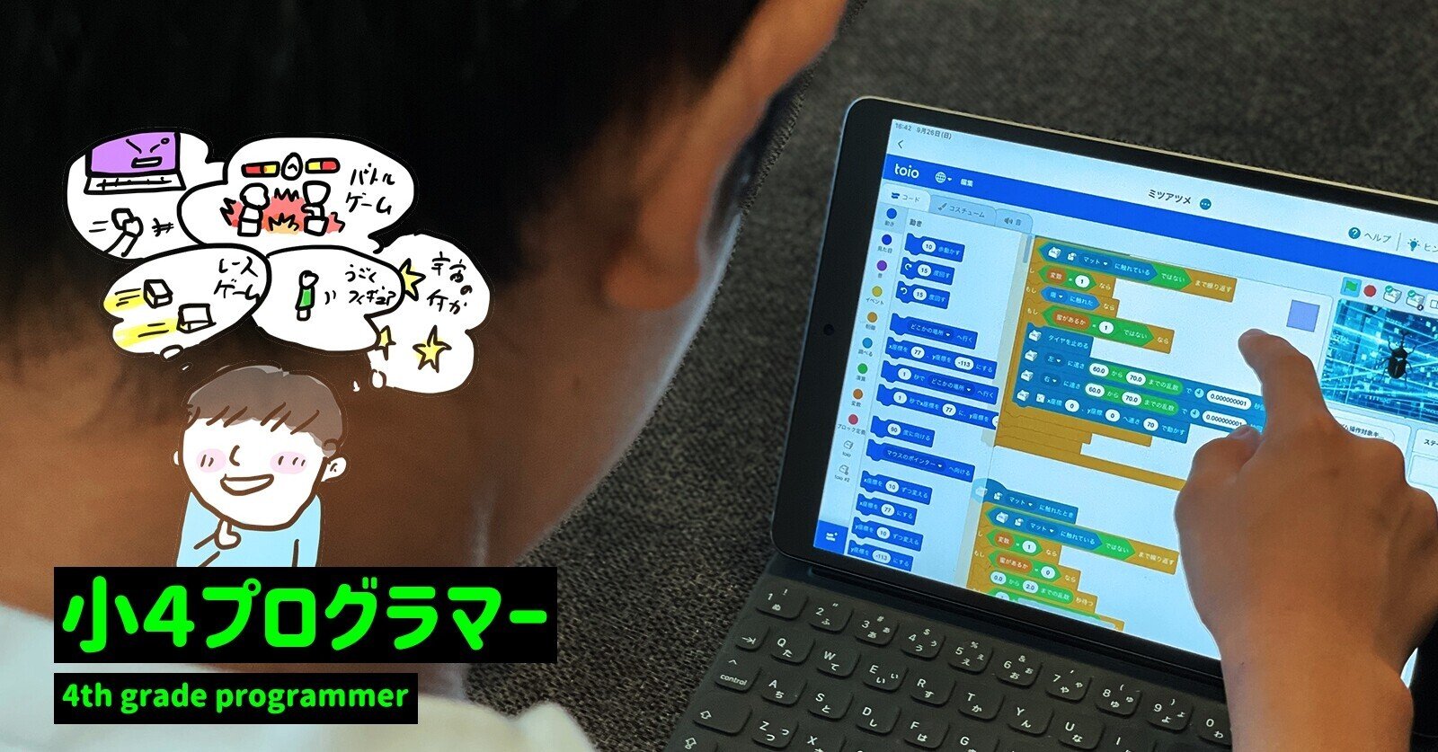 小4プラグラマー こどもがプログラミングに熱狂的にハマった3条件 佐藤ねじ ブルーパドル Note 小4プラグラマー こどもがプログラミングに熱狂的にハマった3条件 佐藤ねじ ブルーパドル Note