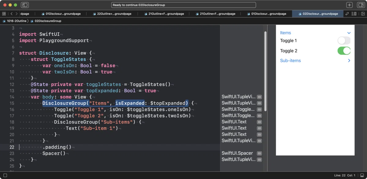 SwiftUI の Disclosure・Outline・List｜快技庵 高橋政明