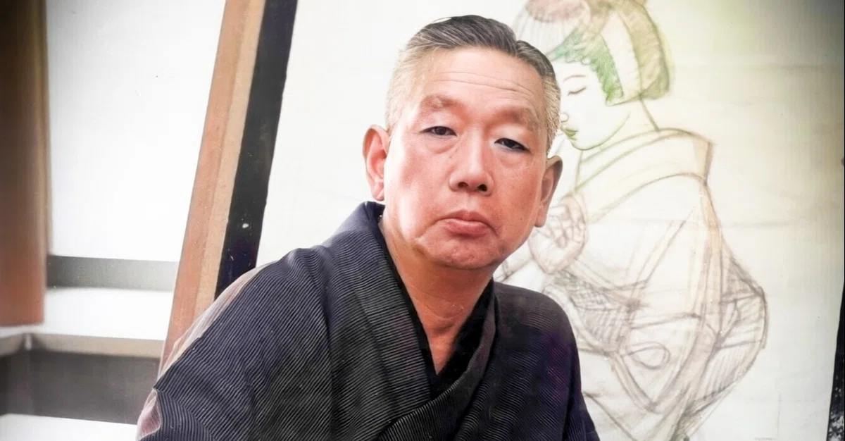 勝田深氷 「舞台の人々」 日本画（グルメのイベント情報｜エルフル 