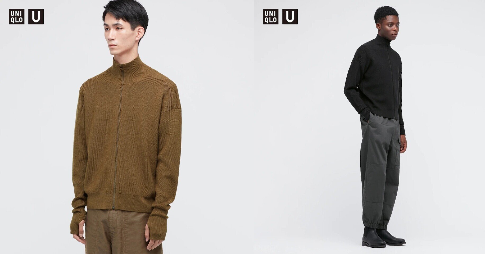 UNIQLO U 2021AWで買ったもの⑤ メリノブレンド フルジップセーター｜ろち