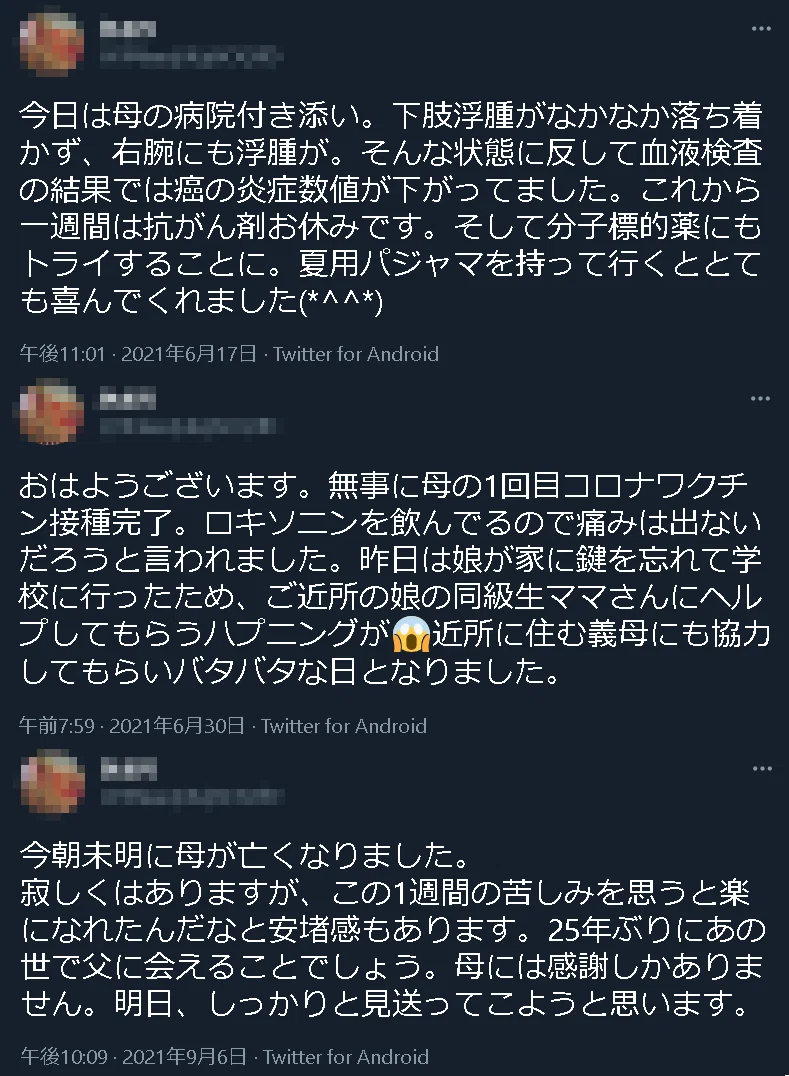 モザイク　かおりさんの母