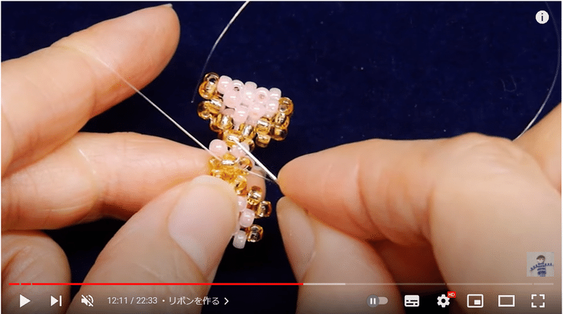 リボンモチーフのヘアゴム ビーズドール作家haru Note リボンモチーフのヘアゴム ビーズドール作家haru Note