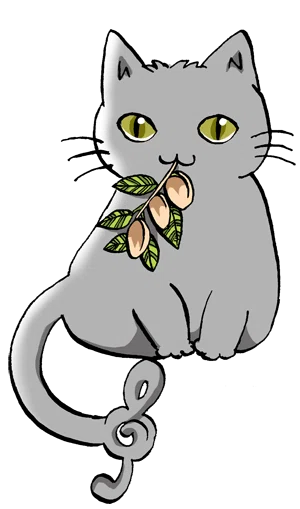 銀の黒猫