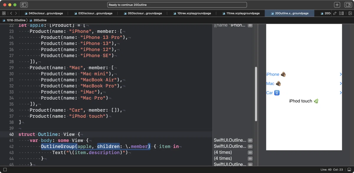 SwiftUI の Disclosure・Outline・List｜快技庵 高橋政明