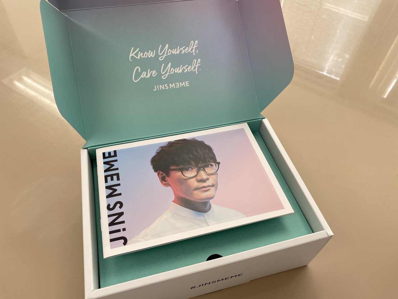 【未使用・美品】JINS MEME（ジンズミーム） スマホ連動ウェアラブルメガネ 未使用・美品】JINS MEME（ジンズミーム） スマホ連動