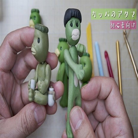 カッパのアタマの作り方 初心者向け 小麦粘土 ねんどhow To 動画付き ねんど人形写真 Nendowatanabe Note