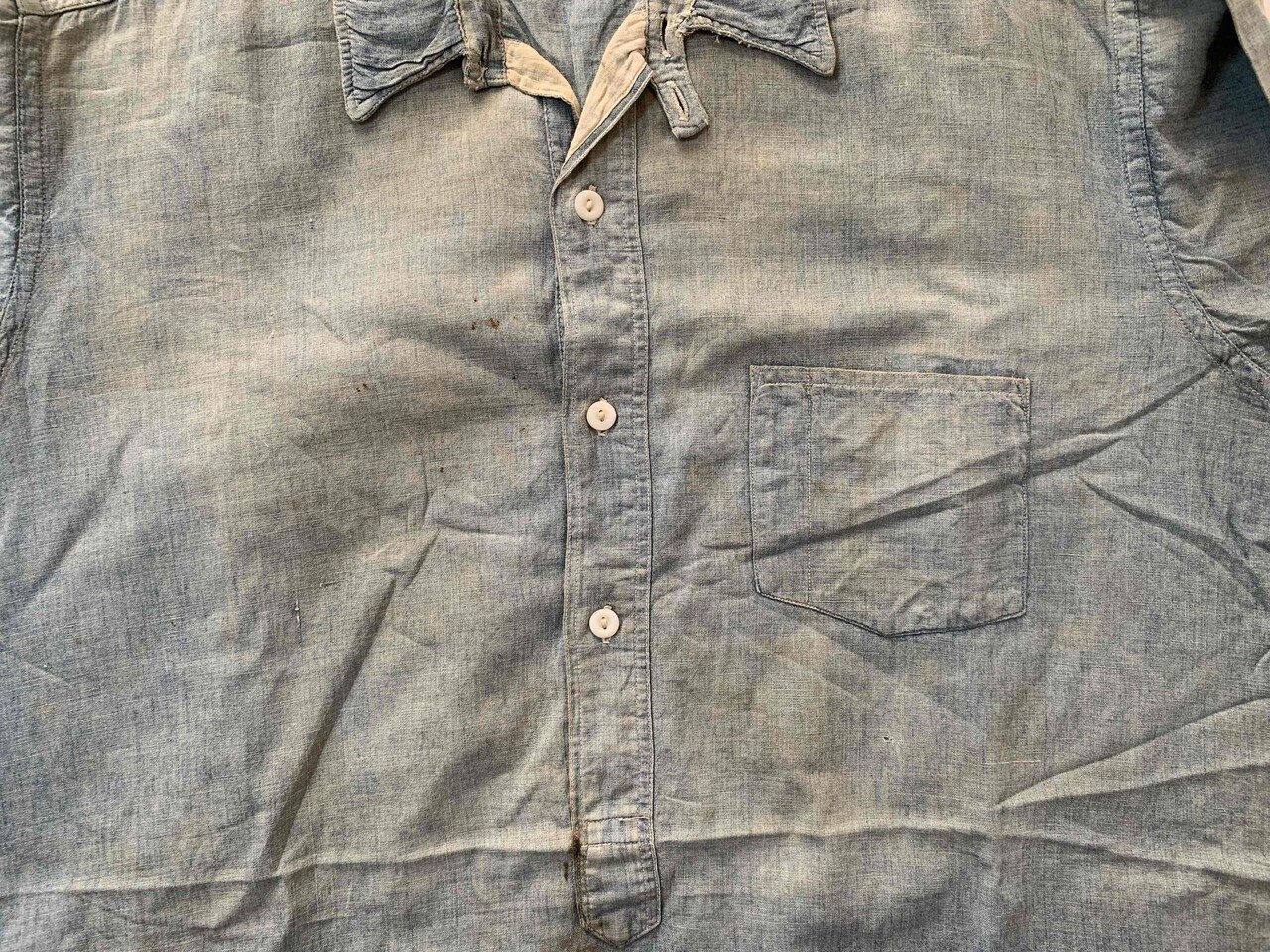 充実の品 ビンテージ 30年代 シャンブレーシャツ ワークシャツ ...
