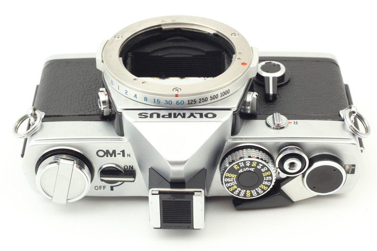 ☆印伝皮貼り替え・各モルト替え済☆ オリンパス OM-1N ボディ #10335