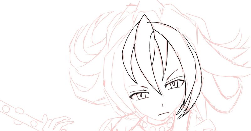 プレジデント オセ アナログラフ デジタルラフ ペン入れ途中 朽木桜斎 Note